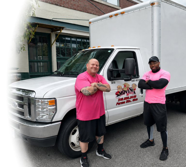 A to Z moving crew beside a company truck